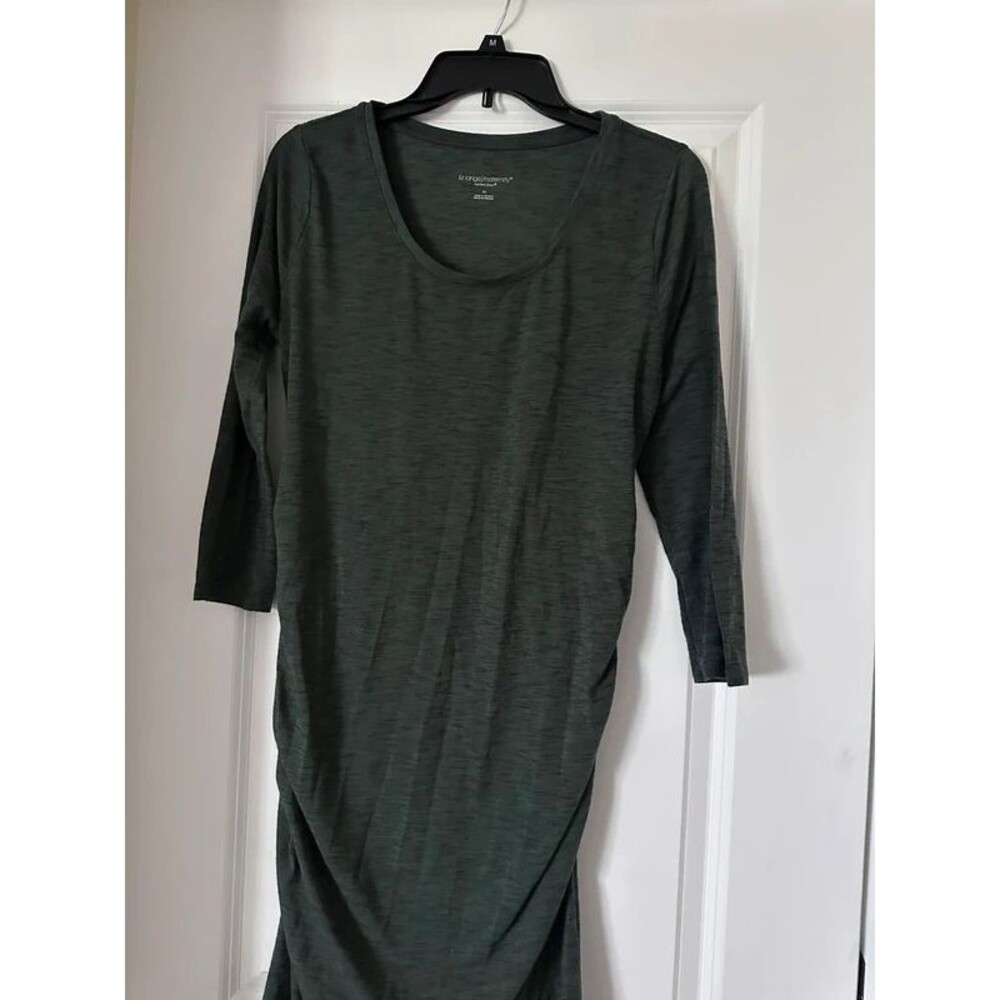 Green maternity dress